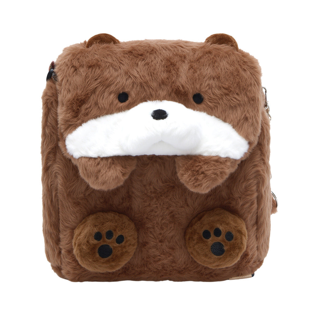 Sac souple Kawaii en forme de loutre de mer, sac à dos convertible en sac bandoulière