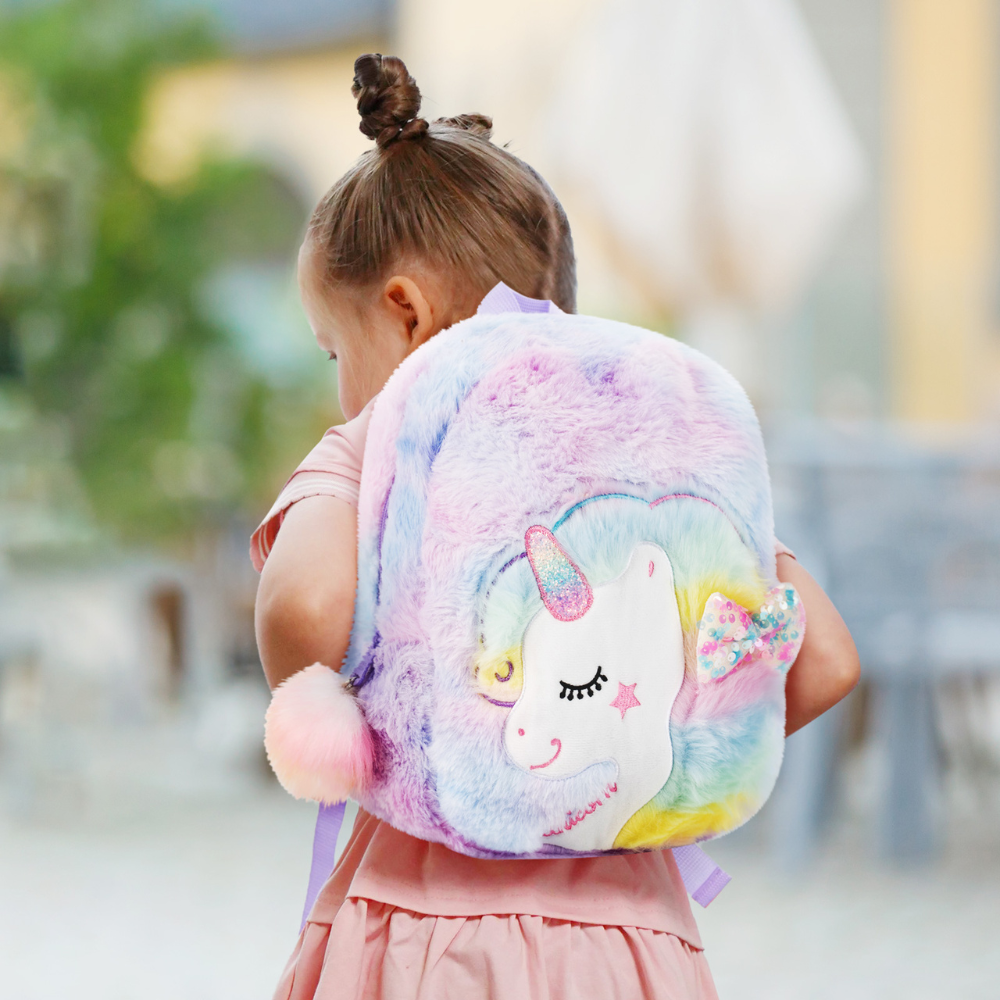 Personnalisée Sac à Dos en Peluche de Licorne