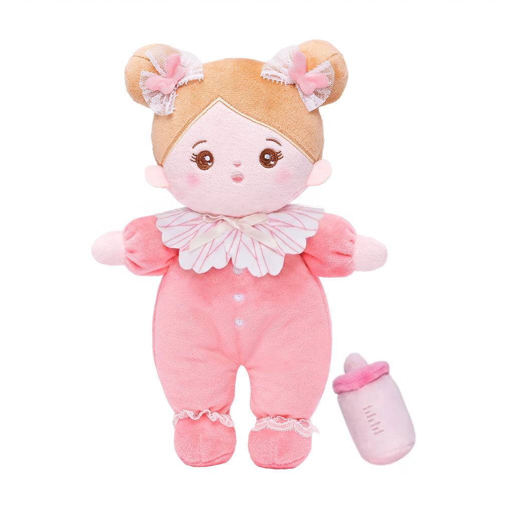 Mini Rose Personnalisée Poupée en Peluche avec Yeux Ouverts & Ensemble-cadeau