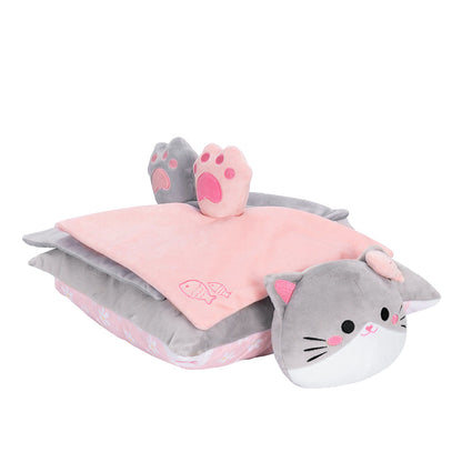 Oreiller & Serviette de Chaton