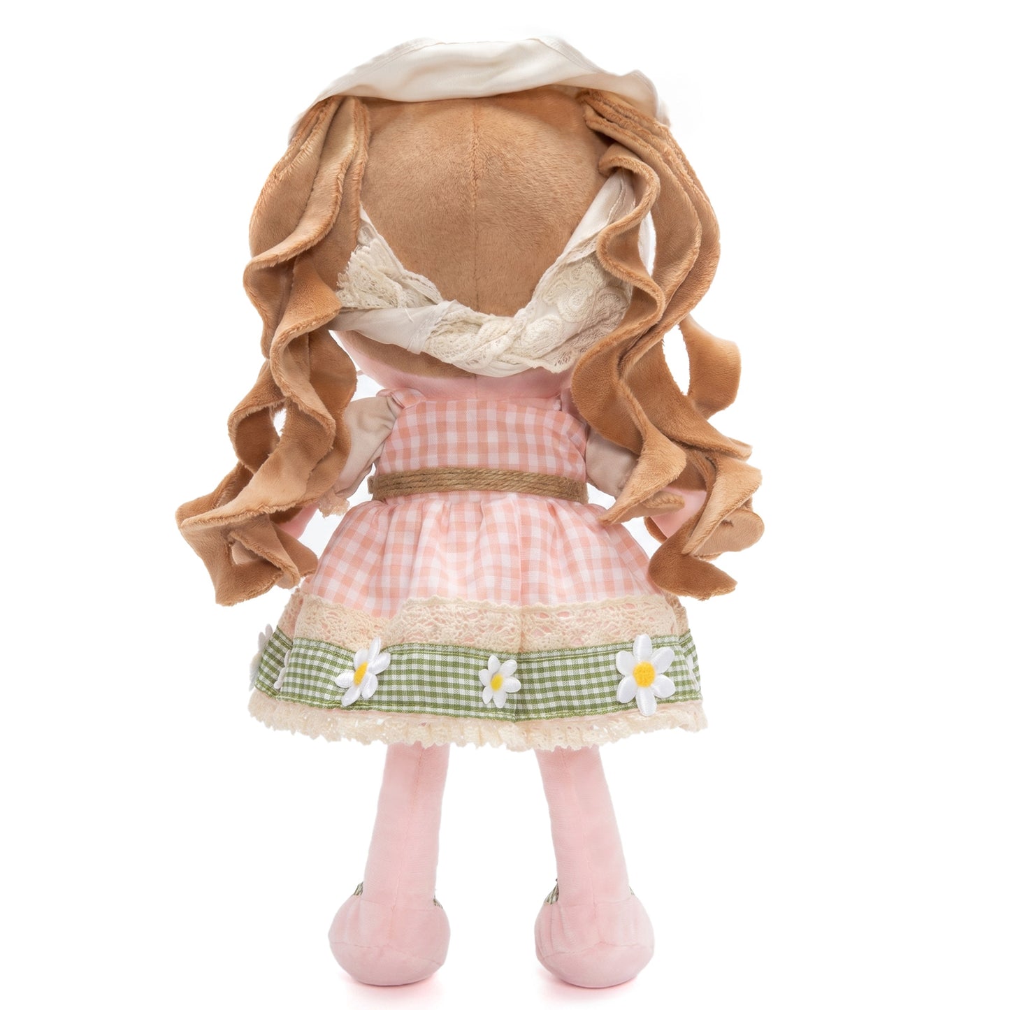 Poupée bébé en peluche personnalisée de style champêtre
