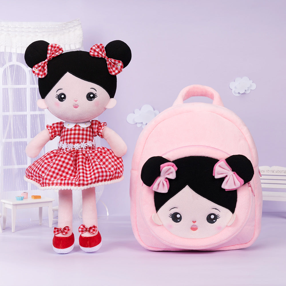 Personnalisés Poupée en Peluche de Lapin & Sac à Dos