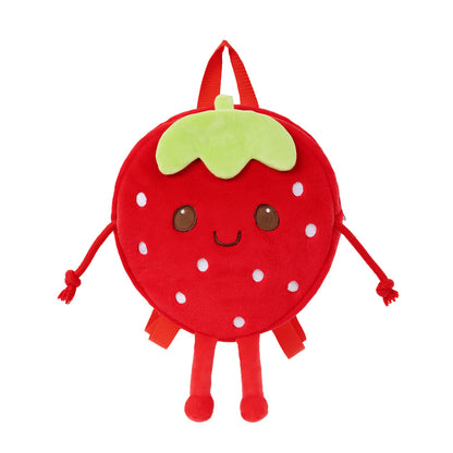 Personnalisée Sac à Dos en Peluche de Fraise