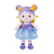 Charger l&#39;image dans la galerie, Personnalisée Poupée en Peluche en Robe Violette Petite Fée