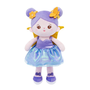 Personnalisée Poupée en Peluche en Robe Violette Petite Fée