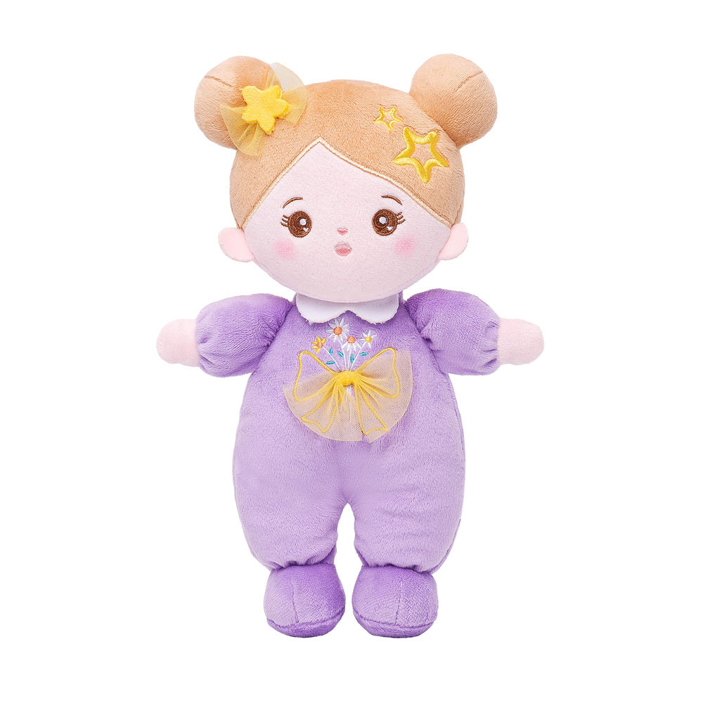 Mini Violet Personnalisée Poupée en Peluche avec Yeux Ouverts