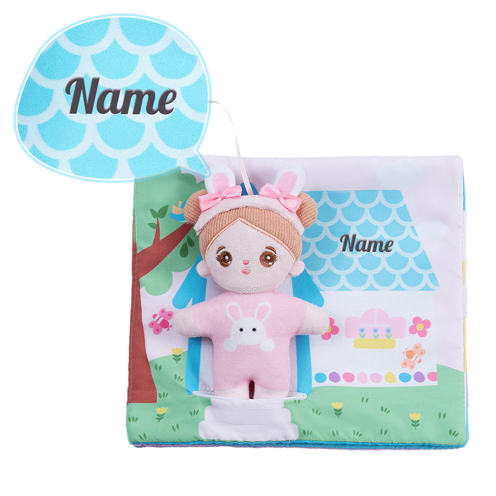 Poupée en peluche personnalisée Lapin de Pâques Fille