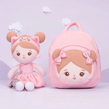 Charger l'image dans la galerie, OUOZZZ OUOZZZ Personalized Doll + Backpack Bundle Pink Cat Girl / With Backpack