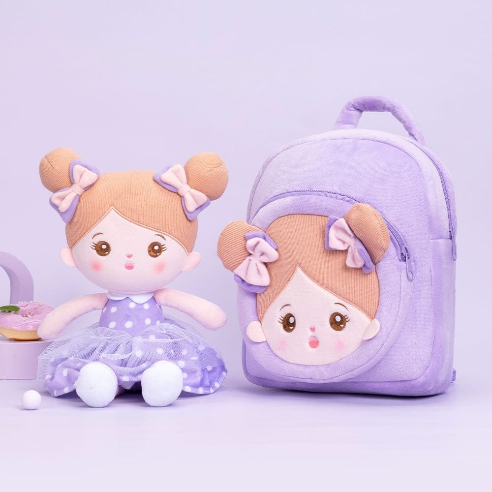 OUOZZZ Ensemble poupée personnalisée + sac à dos
