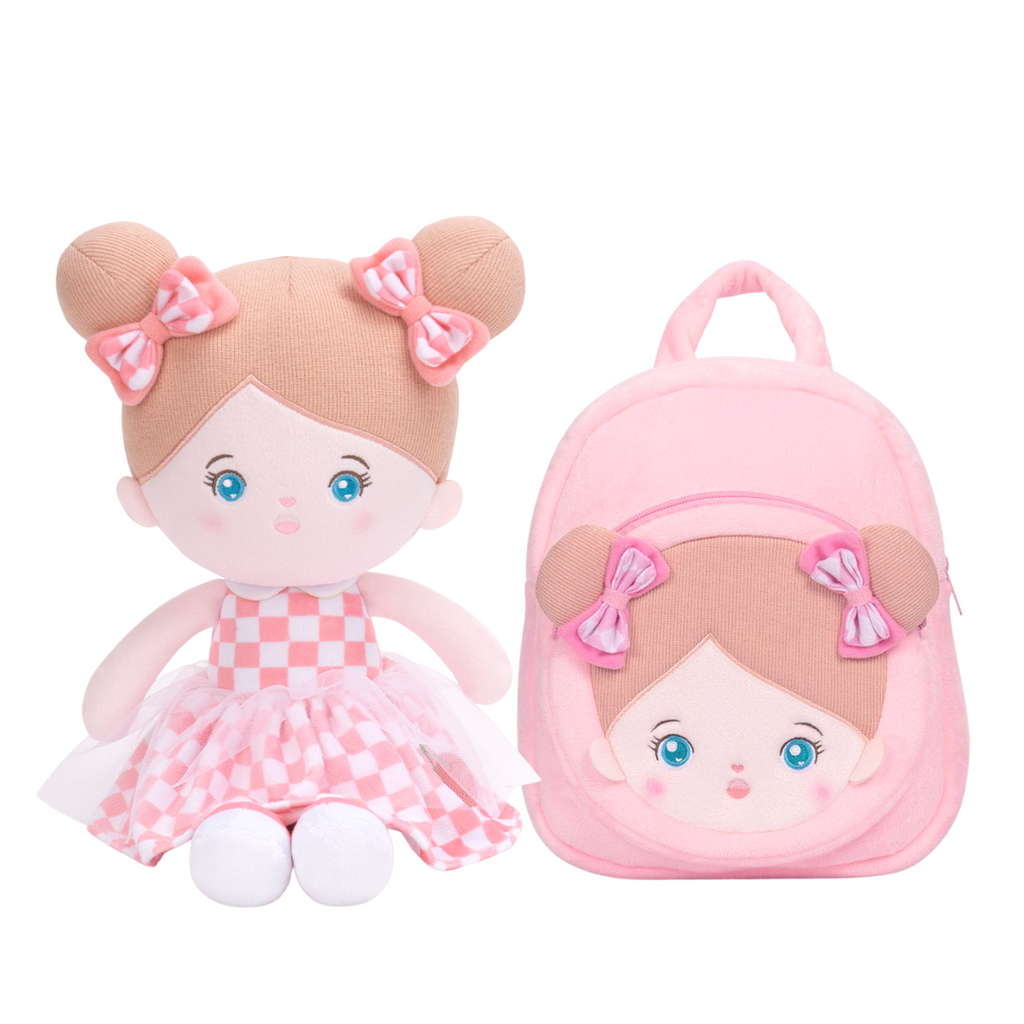 OUOZZZ Ensemble poupée personnalisée + sac à dos