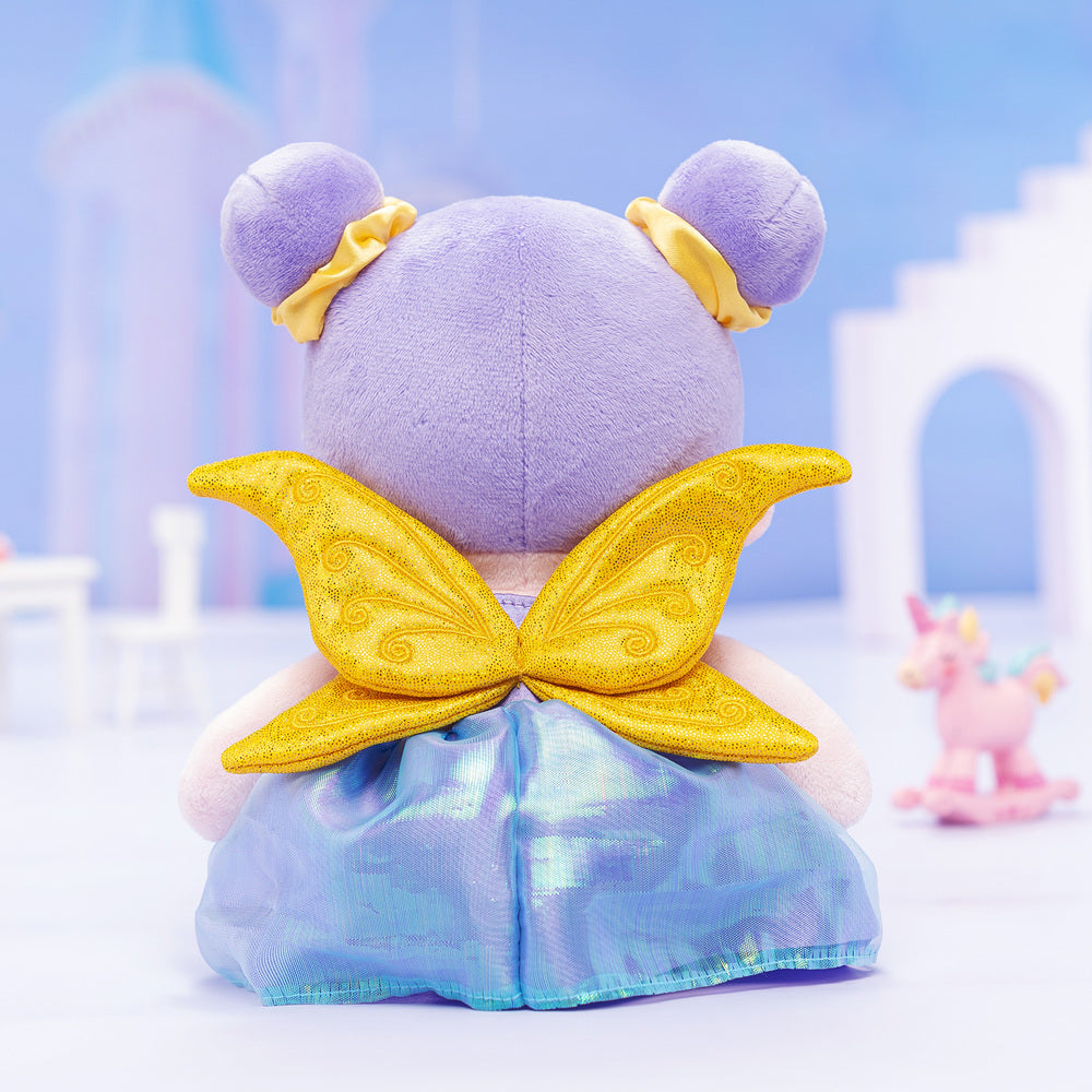 Personnalisée Poupée en Peluche en Robe Violette Petite Fée