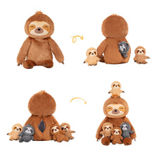 Charger l&#39;image dans la galerie, Ensemble de Jouets en Peluche pour Bébé, Première Famille D&#39;animaux