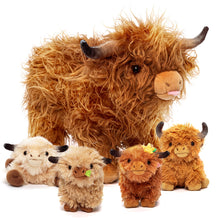 Charger l&#39;image dans la galerie, Ensemble de Jouets en Peluche pour Bébé, Première Famille D&#39;animaux