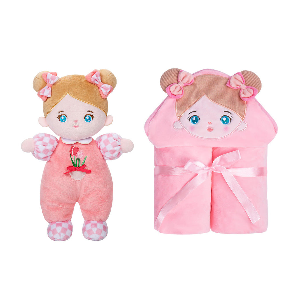 Poupée personnalisée et couverture bébé douce de 89 cm (35 pouces)
