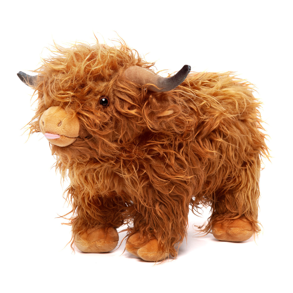 Ensemble de jouets en peluche de vache Highland, parfait comme cadeau de fête