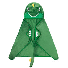 Charger l'image dans la galerie, Couverture à capuche ultra douce - Dinosaure &amp; Licorne