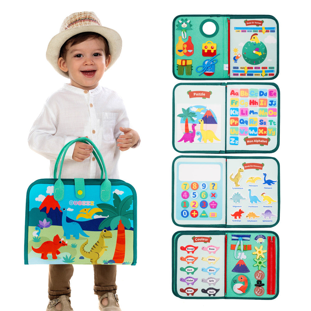 Personnalisé Busy Board Montessori (Version Française) -  Jouet  Éducatif Sensoriel Préscolaires