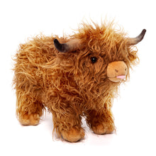 Charger l&#39;image dans la galerie, 40 cm - Peluche géante vache marron des Highlands pour enfants