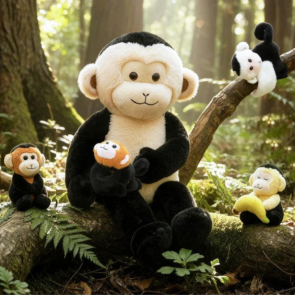 Ensemble de Jouets en Peluche pour Bébé, Première Famille D'animaux