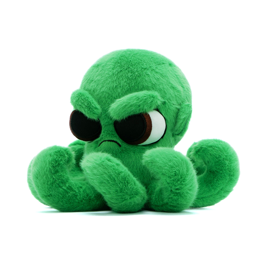 Mini peluche pieuvre verte