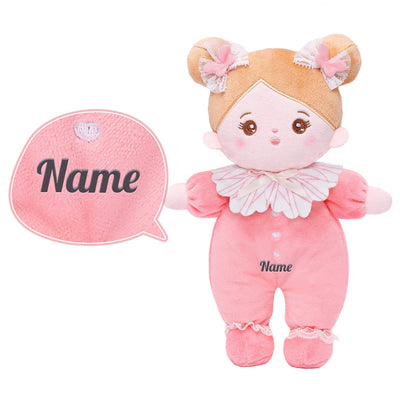 Mini Rose Personnalisée Poupée en Peluche avec Yeux Ouverts