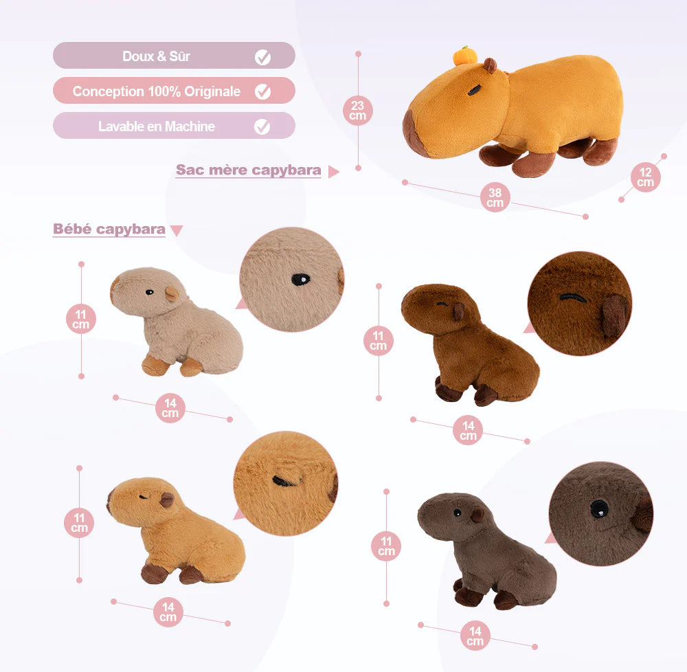 Ensemble de Jouets en Peluche pour Bébé, Première Famille D'animaux