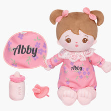 Charger l&#39;image dans la galerie, Mini Rose Personnalisée Poupée en Peluche avec Vêtement Remplaçable