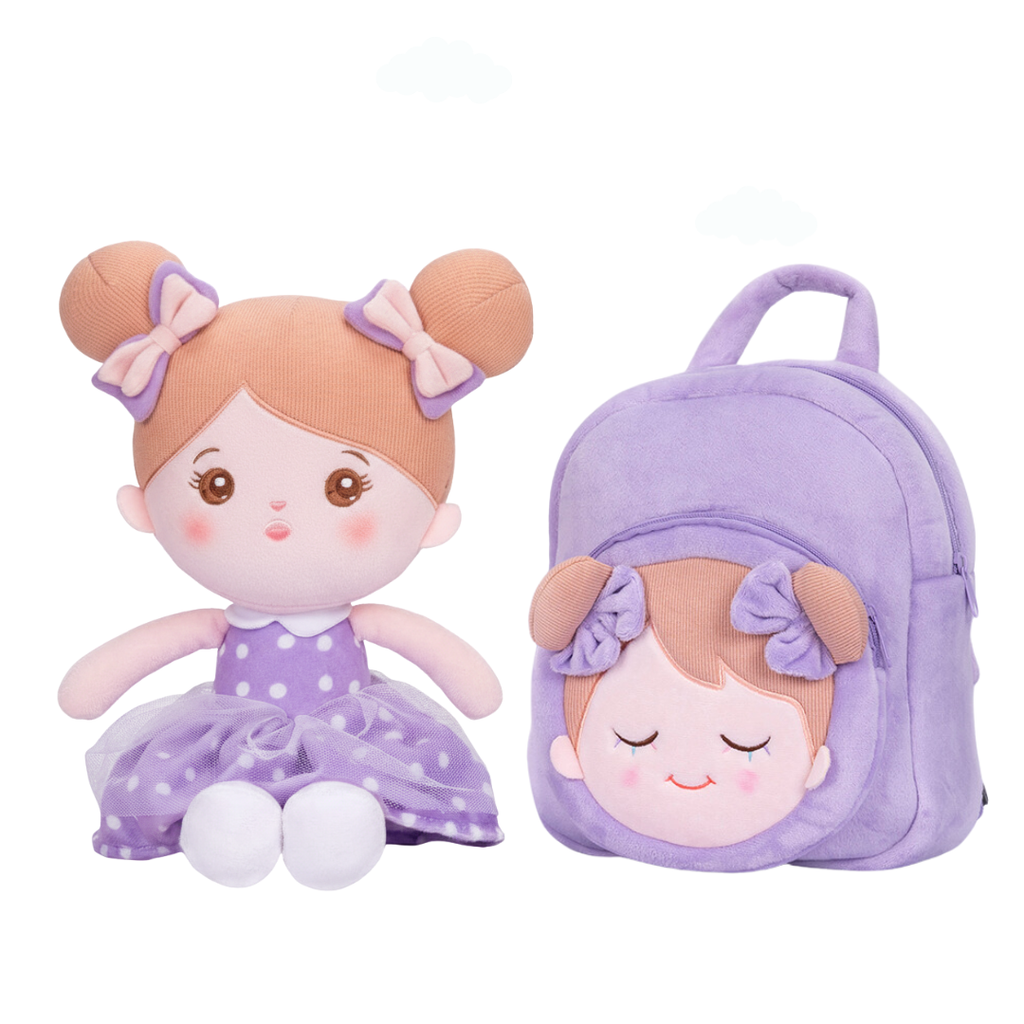 OUOZZZ Ensemble poupée personnalisée + sac à dos
