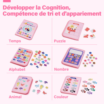 Personnalisé Busy Board Montessori (Version Française) -  Jouet  Éducatif Sensoriel Préscolaires
