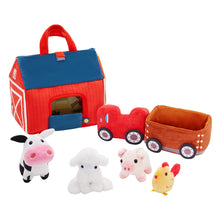 Charger l&#39;image dans la galerie, Ensemble de Jouets en Peluche Personnalisé Pour Bébé, Première Ferme D&#39;animaux