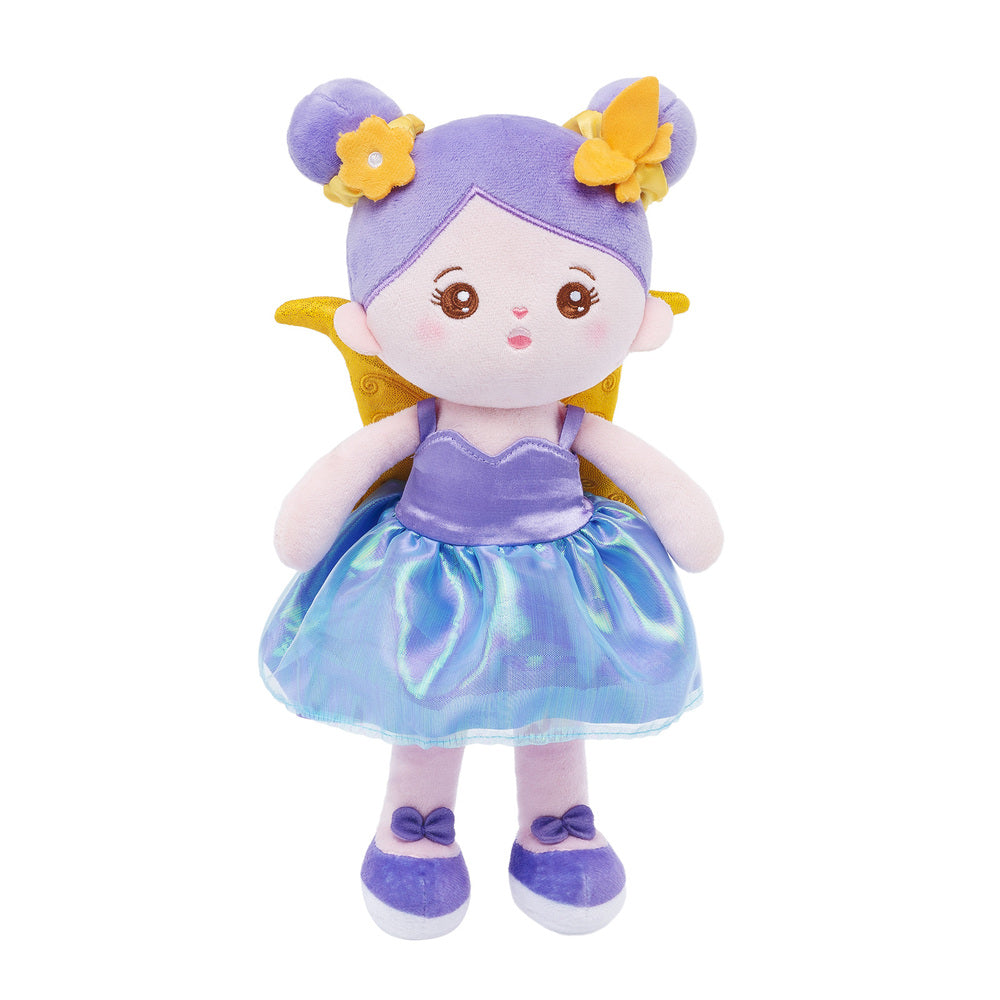 Personnalisée Poupée en Peluche en Robe Violette Petite Fée