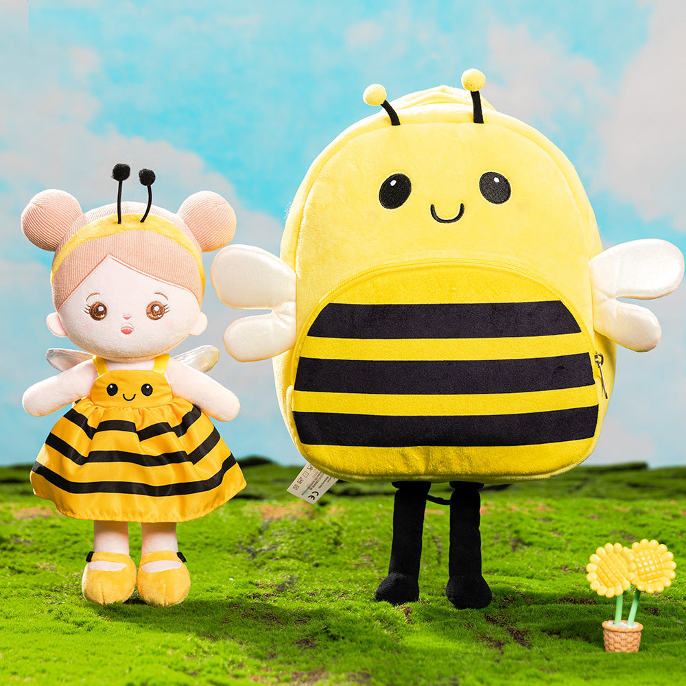 Personnalisée Poupée en Peluche avec Yeux Ouverts D'abeille