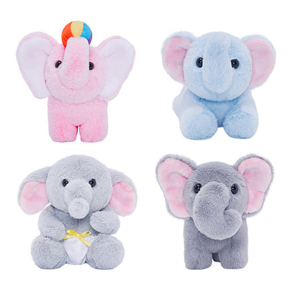 Ensemble de jouets en peluche de la famille des éléphants