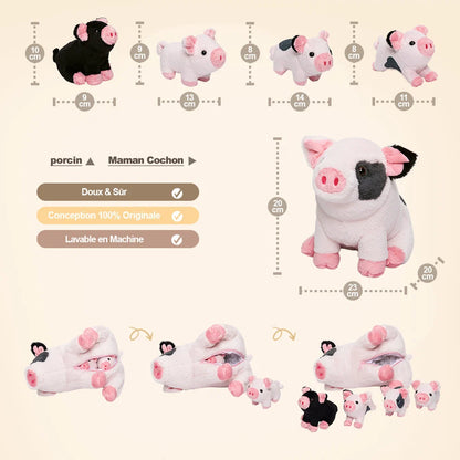 Ensemble de Jouets en Peluche pour Bébé, Première Famille D'animaux