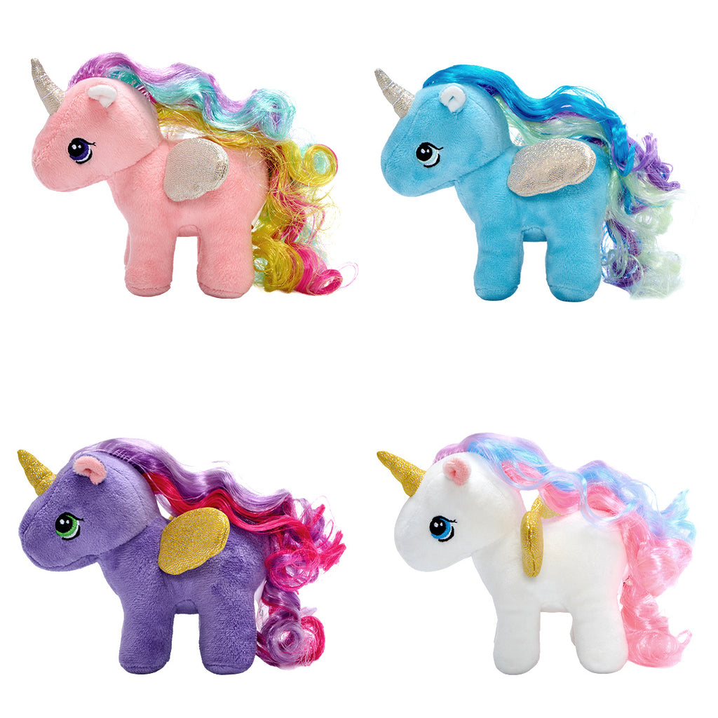 Ensemble de peluches Carrousel avec 4 licornes