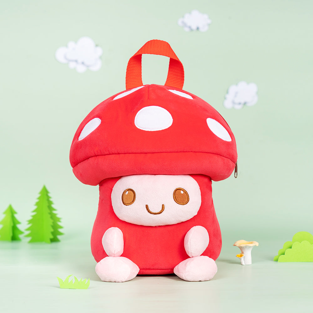 Personnalisée Sac à Dos en Peluche de Champignon