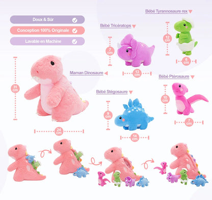 Ensemble de Jouets en Peluche pour Bébé, Première Famille D'animaux