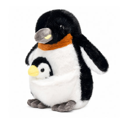 Ensemble Peluche Pingouin Maman & Bébé (Compagnon Doux 2-en-1)