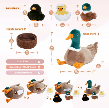 Ensemble de Jouets en Peluche pour Bébé, Première Famille D'animaux