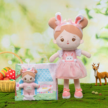 Charger l&#39;image dans la galerie, Poupée en peluche personnalisée Lapin de Pâques Fille