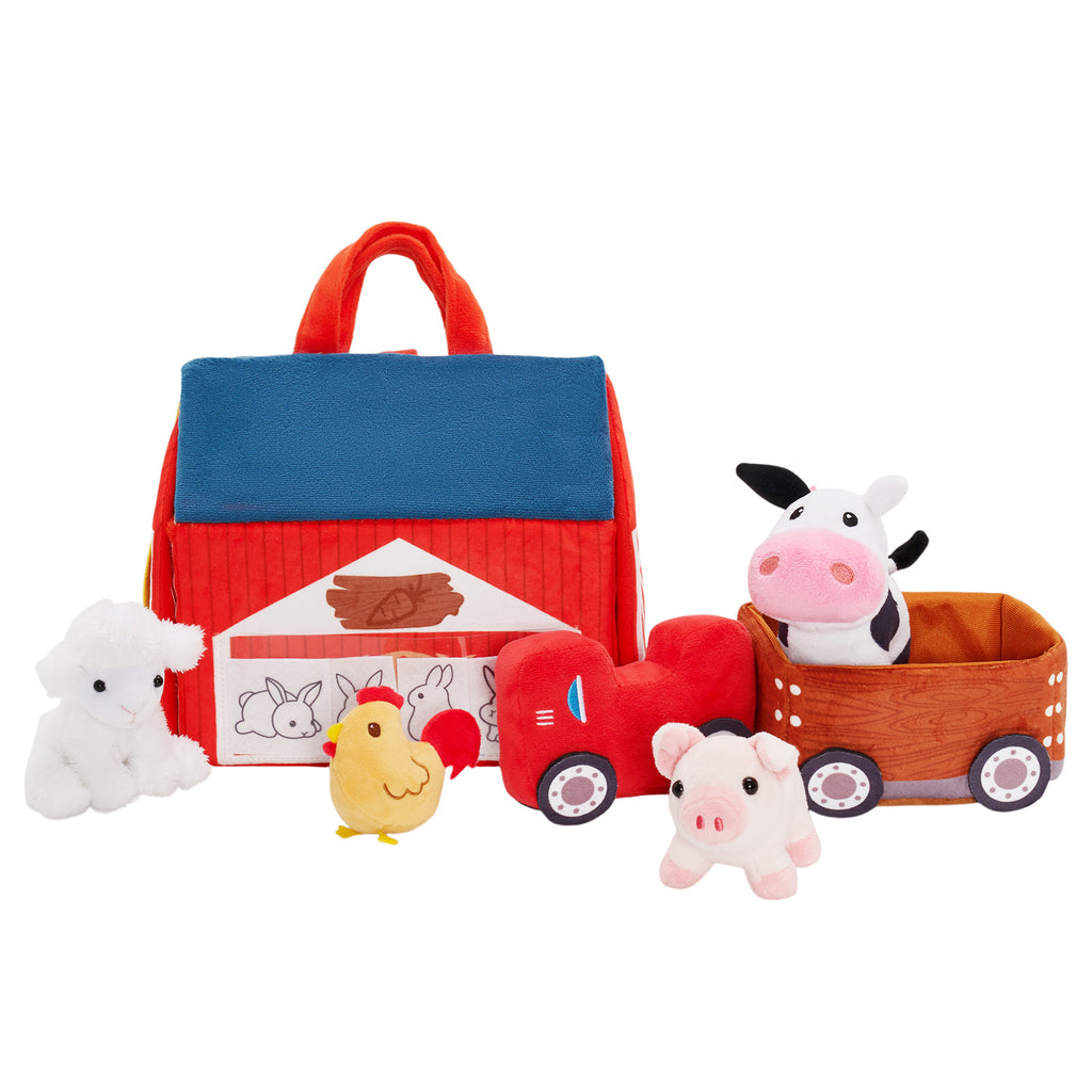 Ensemble de Jouets en Peluche Personnalisé Pour Bébé, Première Ferme D'animaux
