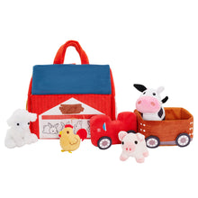 Charger l&#39;image dans la galerie, Ensemble de Jouets en Peluche Personnalisé Pour Bébé, Première Ferme D&#39;animaux