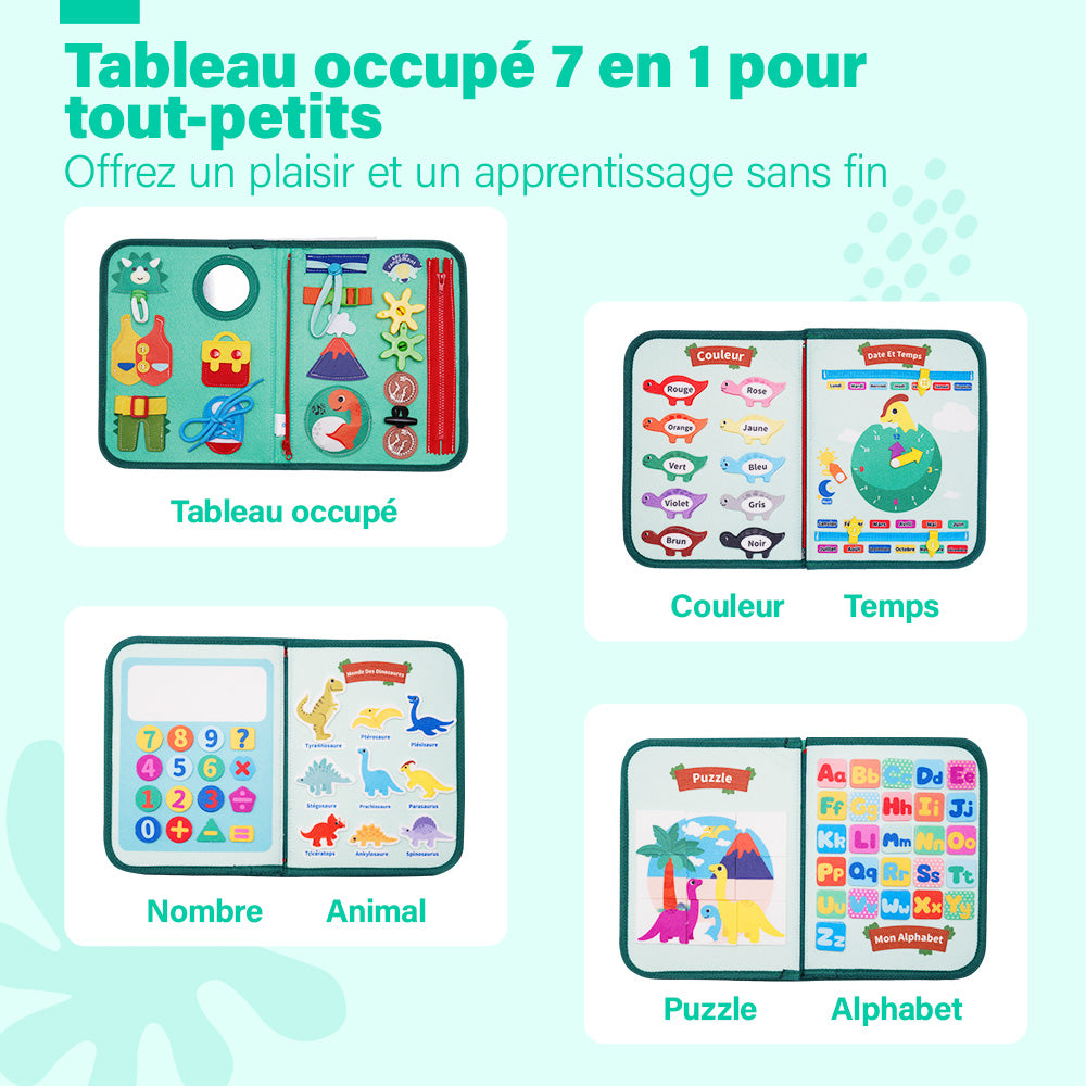 Personnalisé Busy Board Montessori (Version Française) -  Jouet  Éducatif Sensoriel Préscolaires