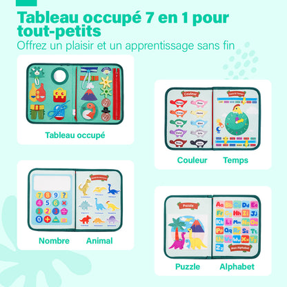 Personnalisé Busy Board Montessori (Version Française) -  Jouet  Éducatif Sensoriel Préscolaires