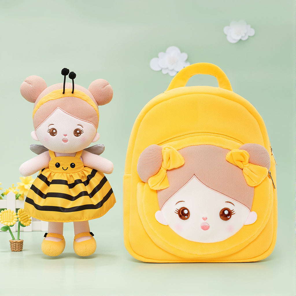 Personnalisée Poupée en Peluche avec Yeux Ouverts D'abeille