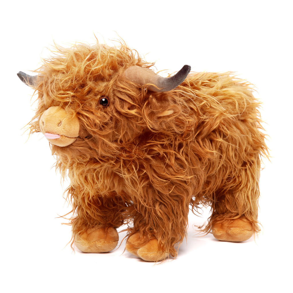 40 cm - Peluche géante vache marron des Highlands pour enfants