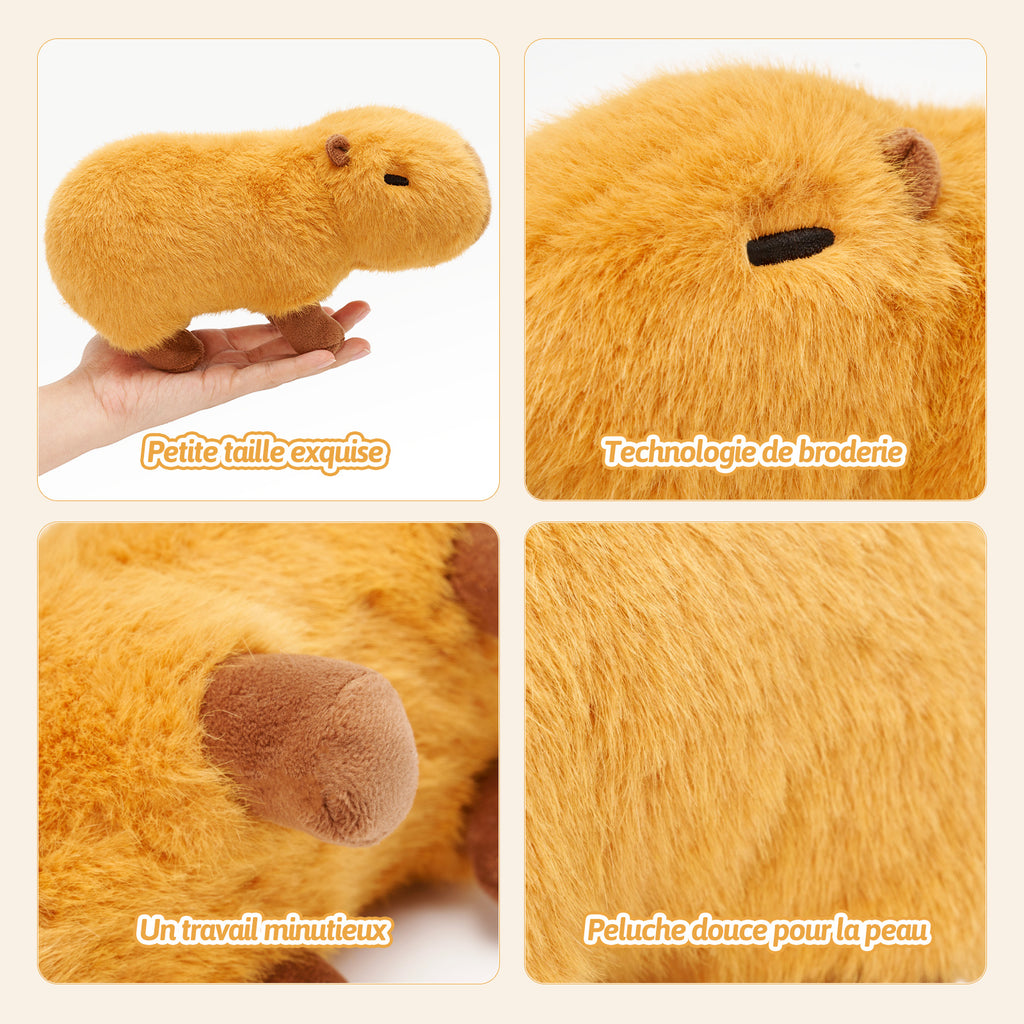 Mini Peluche Capybara Mignonne De 22 cm, Jouet Pour Enfants De Style Animal