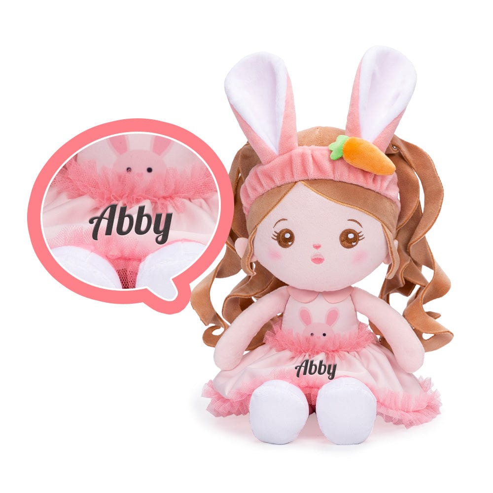 Personnalisés Poupée en Peluche de Lapin & Sac à Dos