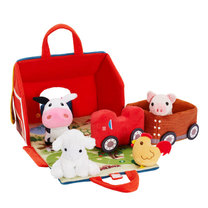 Ensemble de Jouets en Peluche Personnalisé Pour Bébé, Première Ferme D'animaux