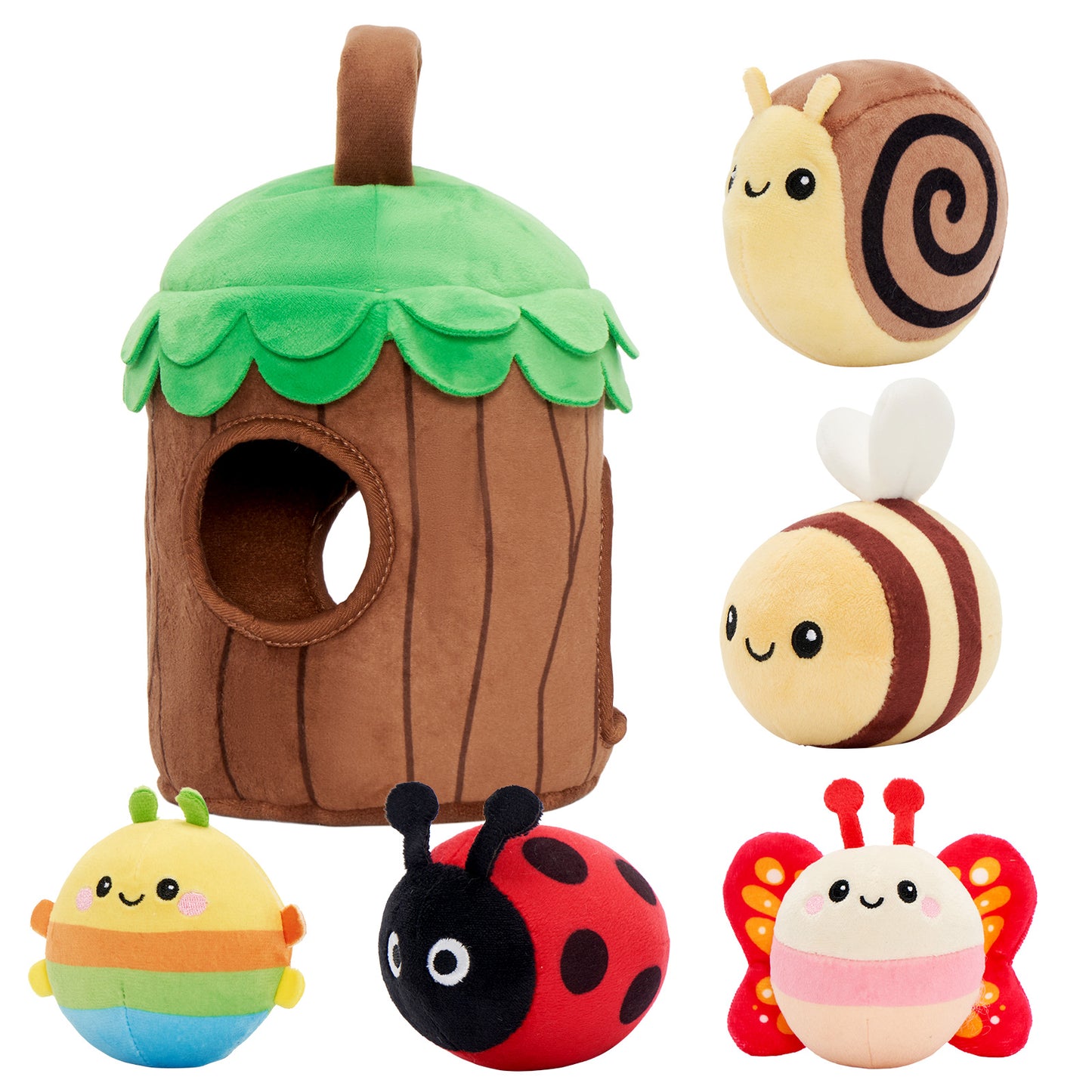 Ma première cabane dans les arbres | Jouet sensoriel doux pour bébés dès 6 mois